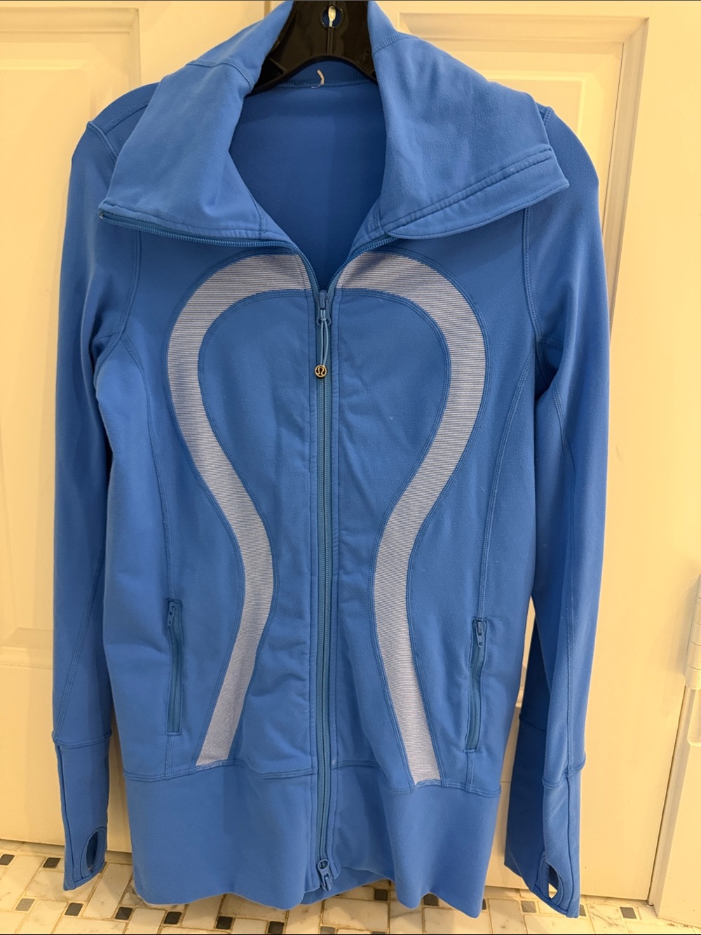lululemon athletica Light Blue Full-Zip Sculpted Jacket